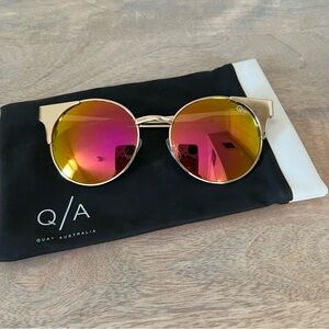 Quay Australia Asha Gold Sunglasses